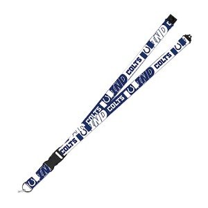 Rico Industries NFL Football Indianapolis Colts 19" x 1" Premium Unisex-Adult Safety Breakaway Lanyard - Flash