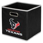 Franklin Sports NFL Houston Texans Collapsible Storage Bin NFL Folding Cube Storage Container Fits Bin Organizers Fabric NFL Team Storage Cubes One Size