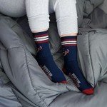 For Bare Feet NFL 4 Stripe Deuce Crew Sock, Houston Texans, Large