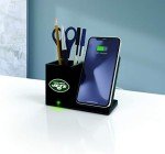 SOAR NFL Wireless Charger and Desktop Organizer, New York Jets