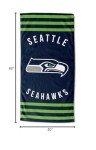 Northwest NFL Seattle Seahawks Unisex-Adult Beach Towel, 30" x 60", Stripes
