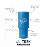 Simple Modern Officially Licensed NFL Detroit Lions 30 oz Tumbler with Flip Lid and Straws | Insulated Cup Stainless Steel | Gifts for Men Women | Trek Collection | Detroit Lions