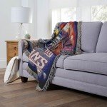 Northwest NFL New York Giants Unisex-Adult Woven Tapestry Throw Blanket, 48" x 60", Home Field Advantage
