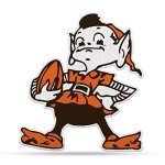 Rico Industries NFL Football Cleveland Browns Retro Shape Cut Pennant - Home and Living Room Décor - Soft Felt EZ to Hang