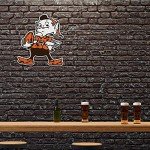 Rico Industries NFL Football Cleveland Browns Retro Shape Cut Pennant - Home and Living Room Décor - Soft Felt EZ to Hang