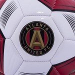 Franklin Sports MLS Atlanta United Soccer Ball - Official Size 5 - Regulation Size + Weight Soccer Ball for Kids + Adults - Great for Boys + Girls - Air Pump Included