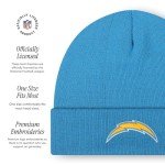 FOCO Men's Los Angeles Chargers NFL Logo Basic Beanie Hat, Team Color