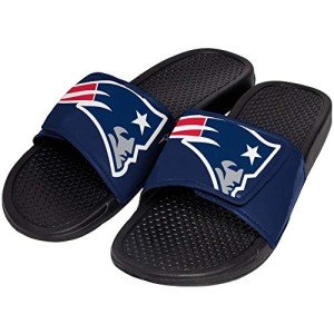 FOCO NFL New England Patriots Unisex Big Logo Slide-Big Logo Slde, New England Patriots, Large