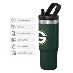 FOCO Green Bay Packers NFL 30 oz Straw Tumbler