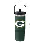 FOCO Green Bay Packers NFL 30 oz Straw Tumbler