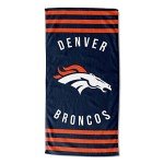 Northwest NFL Denver Broncos Unisex-Adult Beach Towel, 30" x 60", Stripes
