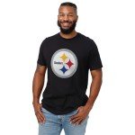 FOCO Men's Standard NFL Team Logo Short Sleeve T-Shirt, Black, XX-Large