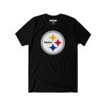 FOCO Men's Standard NFL Team Logo Short Sleeve T-Shirt, Black, XX-Large