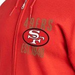 Junk Food Clothing x NFL - San Francisco 49ers - MVP Zip Hoodie - Unisex Adult Full Zip Hooded Sweatshirt for Men and Women - Size XX-Large