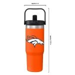 FOCO Denver Broncos NFL 30 oz Straw Tumbler