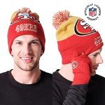 Ultra Game NFL Official Adults Unisex Super Soft Winter Beanie Knit Hat With Extra Warm Touch Screen Gloves, San Francisco 49ers, Team Color 2, 1SIZE