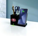 SOAR NFL Wireless Charger and Desktop Organizer, San Francisco 49ers