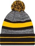 New Era Unisex-Adult NFL Official Sport Knit Classic Cuffed Knit Pom Beanie Hat (Pittsburgh Steelers)
