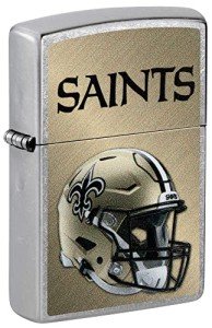 Zippo NFL New Orleans Saints Helmet Street Chrome Pocket Lighter