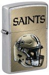 Zippo NFL New Orleans Saints Helmet Street Chrome Pocket Lighter