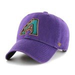 47 MLB Alternate Clean Up Adjustable Hat, Adult (Arizona Diamondbacks Cooperstown Purple)