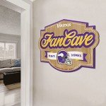 YouTheFan NFL Minnesota Vikings Fan Cave Sign