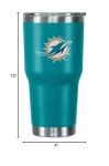 FOCO Miami Dolphins NFL Team Logo 30 oz Tumbler - Aqua