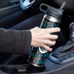 Rico Industries NFL Football Jacksonville Jaguars 22oz Stainless Steel Tumbler with Lid - Great For Coffee, Tea, Water or Cocktails