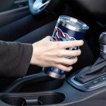 Rico Industries NFL Football Tennessee Titans 20oz Stainless Steel Tumbler with Lid - Great For Coffee, Tea, Water or Cocktails