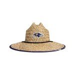 FOCO mens Nfl Team Logo Floral Sun Straw Hat, Team Logo, One Size US