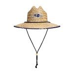 FOCO mens Nfl Team Logo Floral Sun Straw Hat, Team Logo, One Size US