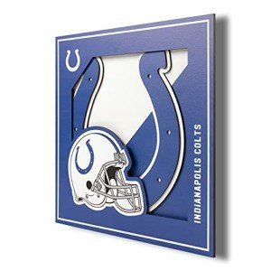 YouTheFan NFL Indianapolis Colts 3D Logo Series Wall Art - 12x12