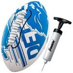 Franklin Sports NFL Detroit Lions Football - Youth Mini Football - 8.5" Junior Size Ball - SPACELACE Easy Grip Texture- Perfect for Kids
