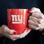 Rico Industries NFL Football New York Giants Alternate 16 oz Team Color Laser Engraved Speckled Ceramic Coffee Mug