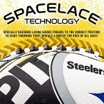 Franklin Sports NFL Pittsburgh Steelers Football - Youth Mini Football - 8.5" Junior Size Ball - SPACELACE Easy Grip Texture- Perfect for Kids