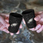 Rico Industries NFL Football Philadelphia Eagles 2oz Ceramic Shot Glass for Fans, Laser Engraved In Team Color Single Shot Glass