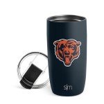 Simple Modern Officially Licensed NFL Chicago Bears 16oz Travel Coffee Tumbler with Flip Lid | Stainless Steel Cup | Football Gifts for Men, Women | Voyager Collection | Chicago Bears