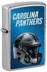 Zippo NFL Carolina Panthers Helmet Street Chrome Pocket Lighter