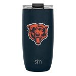 Simple Modern Officially Licensed NFL Chicago Bears 16oz Travel Coffee Tumbler with Flip Lid | Stainless Steel Cup | Football Gifts for Men, Women | Voyager Collection | Chicago Bears