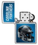 Zippo NFL Carolina Panthers Helmet Street Chrome Pocket Lighter