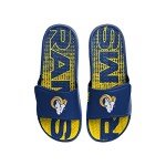 FOCO Los Angeles Rams NFL Mens Gradient Wordmark Gel Slide - L