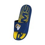 FOCO Los Angeles Rams NFL Mens Gradient Wordmark Gel Slide - L