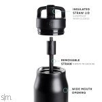 Simple Modern Officially Licensed NFL Cincinnati Bengals Water Bottle with Straw Lid | Leak Proof Insulated Stainless Steel Travel Thermos | Gifts for Men Women| Mesa Collection | Cincinnati Bengals