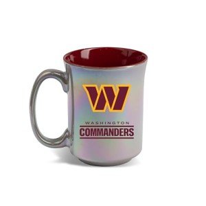 The Memory Company | Licensed NFL 15oz Iridescent Mug with Logo,Washington Commanders