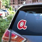 Atlanta City Sport Brave Red A Baseball Logo Bumper Decal Vinyl Sticker 4'' X 5''