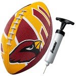 Franklin Sports NFL Arizona Cardinals Football - Youth Football - Mini 8.5" Rubber Ball - Perfect for Kids - Team Logos and Colors