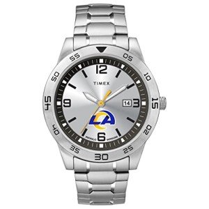 Timex Tribute Men's NFL Citation 42mm Watch – Los Angeles Rams with Stainless Steel Expansion Band