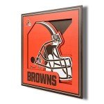 YouTheFan NFL Cleveland Browns 3D Logo Series Wall Art - 12x12