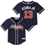 Ronald Acuna Jr. Atlanta Braves MLB Toddler 2-4 Navy Alternate Player Jersey (4T)