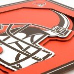 YouTheFan NFL Cleveland Browns 3D Logo Series Wall Art - 12x12